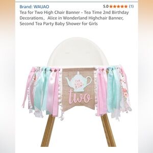 TWO YEARS OLD / Highchair Banner / In excellent condition!